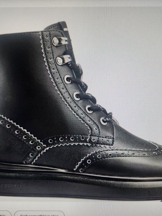 Karl Lagerfeld Paris LFS3008 Men\'s Leather Combat Boots. NIB. Size 11 main image 11
